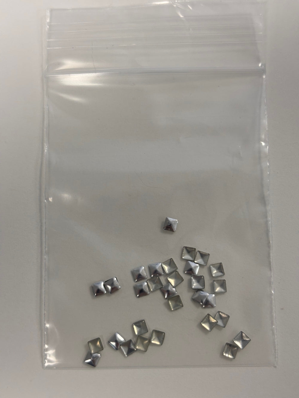 Metal Square Charms 30 pc 3mm