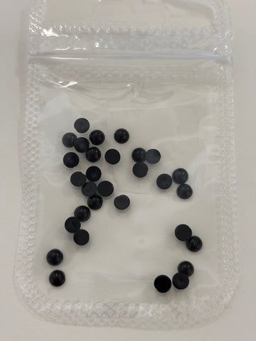 Black Pearl Charms 30 pc 4mm