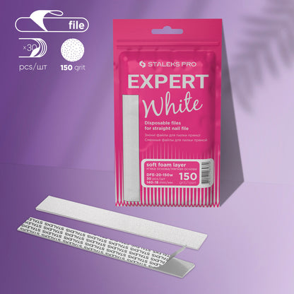 Disposable files for straight file on a soft foam layer Grit (30pcs) DFE-20-150w