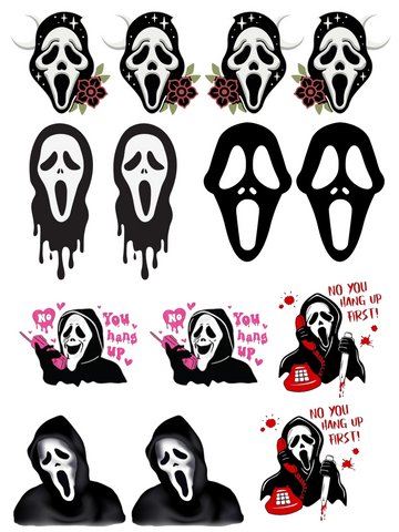 Water Decal Scary Movie (Scream)