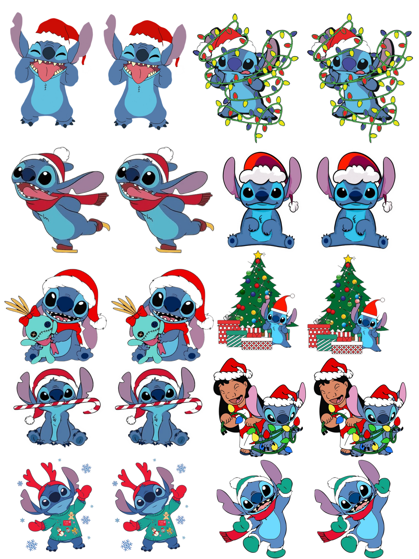 Water Decal Christmas Stitch