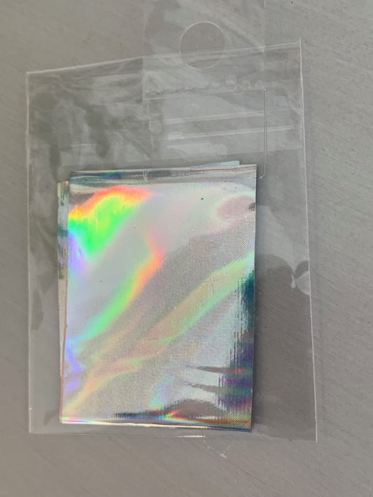 Silver Iridescent Foil