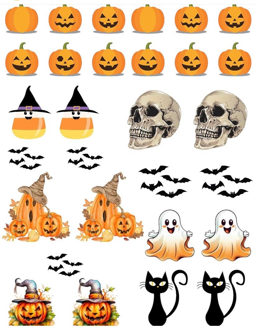 Water Decal Halloween pumpkin
