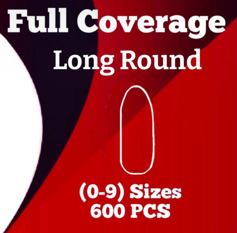 Absolute Round Long Refill Soft Gel Tips Sizes 0-9