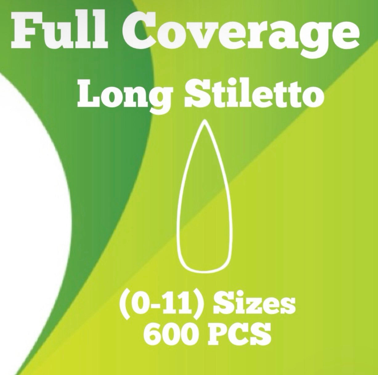 Absolute Stiletto Soft Gel Full Coverage Tips
