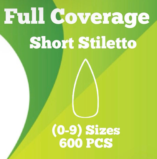 Absolute Stiletto Short Refill Soft Gel Tips Sizes 0-9