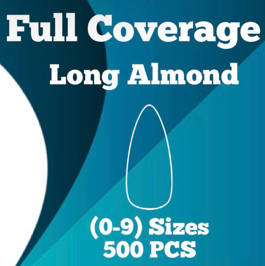 Absolute Almond Long Refill Soft Gel Tips Sizes 0-9