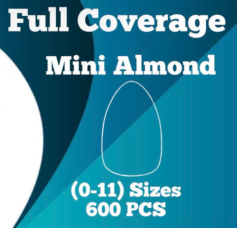 Absolute Almond Mini Refill Soft Gel Tips Sizes 0-11