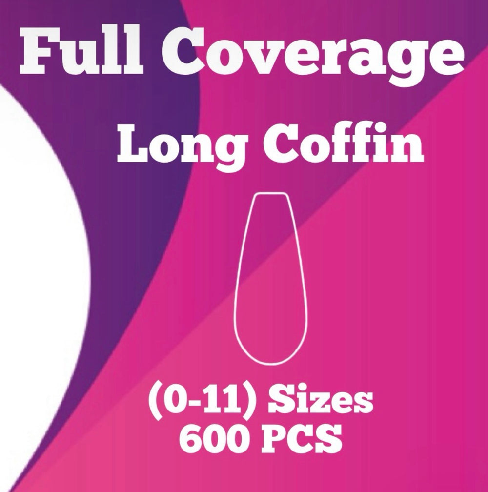 Absolute Coffin Long Refill Soft Gel Tips Sizes 0-11