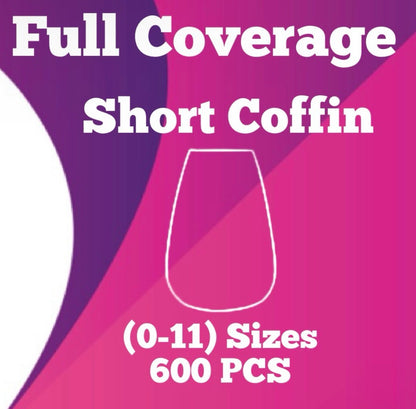 Absolute Coffin Soft Gel Full Coverage Tips