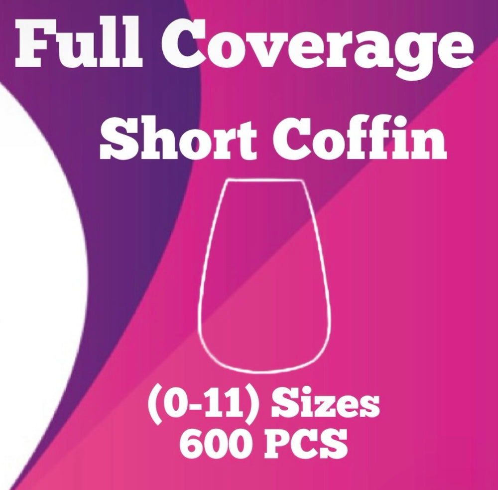 Absolute Coffin Short Refill Soft Gel Tips Sizes 0-9