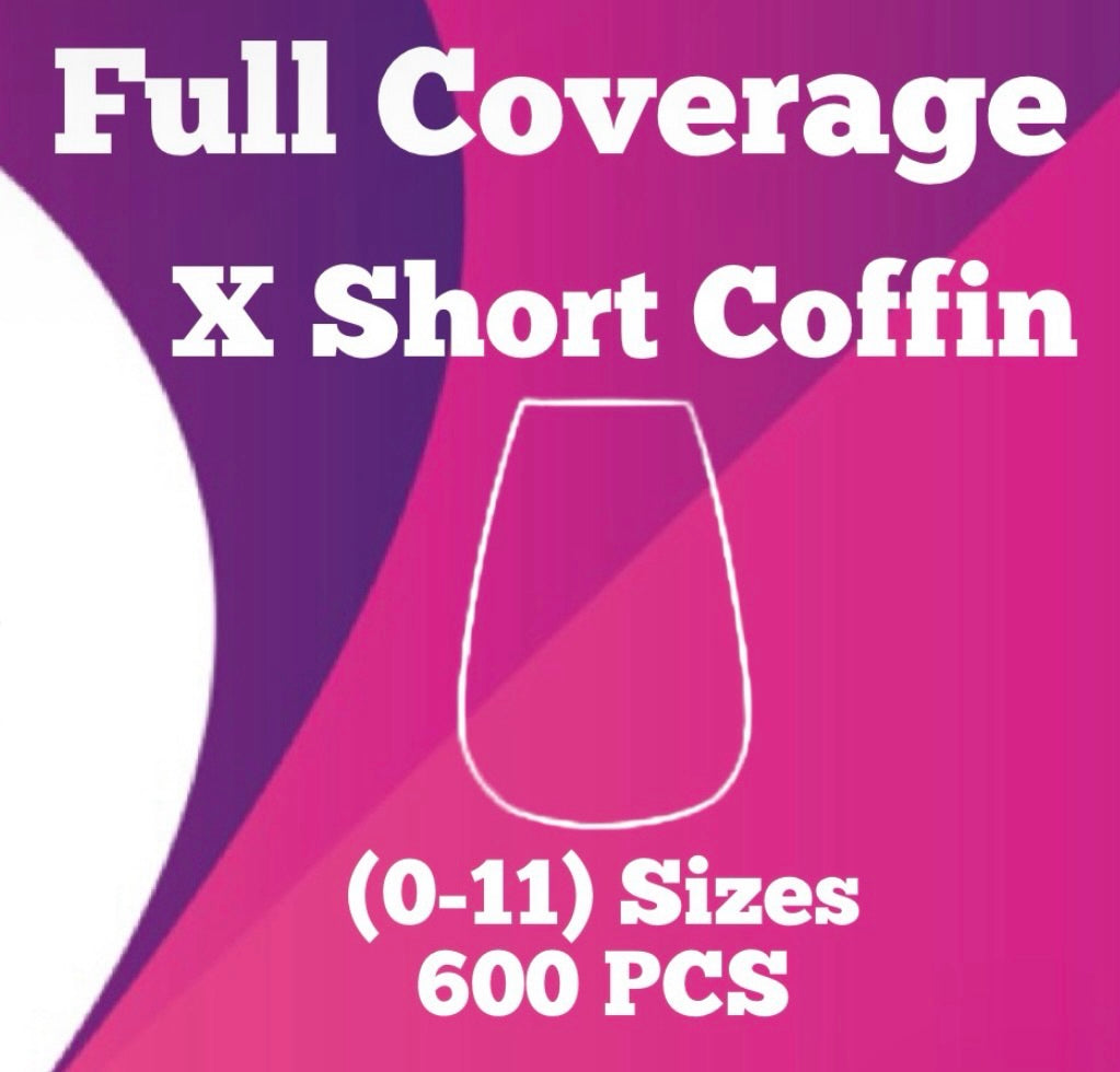 Absolute Coffin Soft Gel Full Coverage Tips