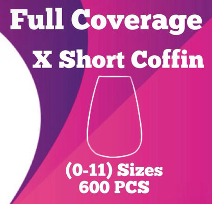 Absolute Coffin Soft Gel Full Coverage Tips