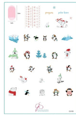 Steel Stamping Plate (14cm x 9cm) Ice Cap Adventures (CjS-330)