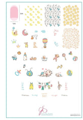 Steel Stamping Plate (14cm x 9cm) CjSLC-73 It's a Baby!