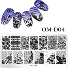 Lace Floral OM-D04 Stamping Plate