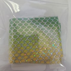 Mermaid Foil Yellow/Green