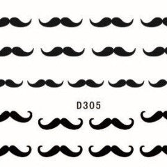 Moustaches Water Decal YZW- 1266