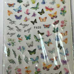 Multi butterfly stickers F625