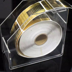 Boîte de rangement pour formes d'ongles transparente
