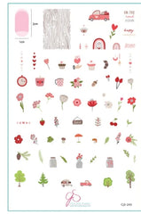 On the Road Again (CjS-243) Steel Nail Art Stamping Plate