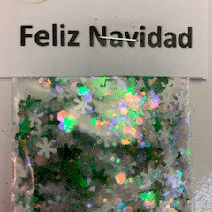 Packaged Glitter Feliz Navidad