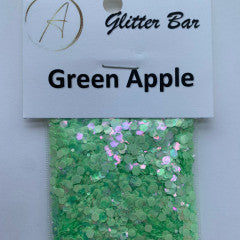 Packaged Glitter Green Apple