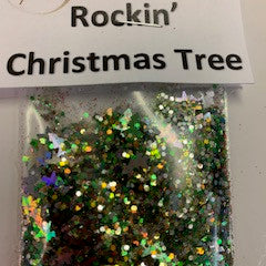 Packaged Glitter Rockin' Christmas Tree