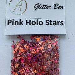 Étoiles Holo roses emballées