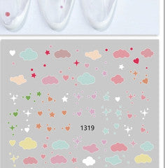 Pastel cloud stickers 1319