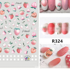 Peach stickers R324