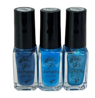 Stamping Polish Kit – Peacock Trio (3 colors)