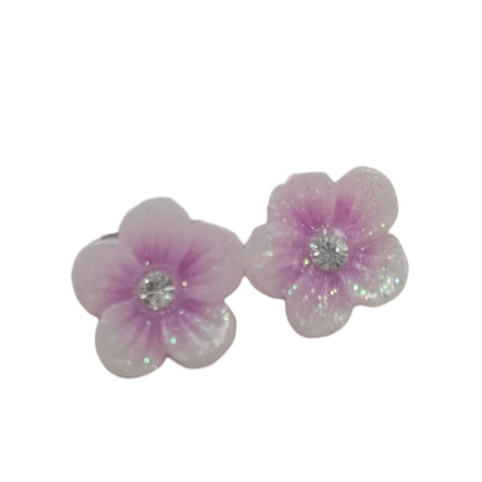 Flower Charms Purple/White