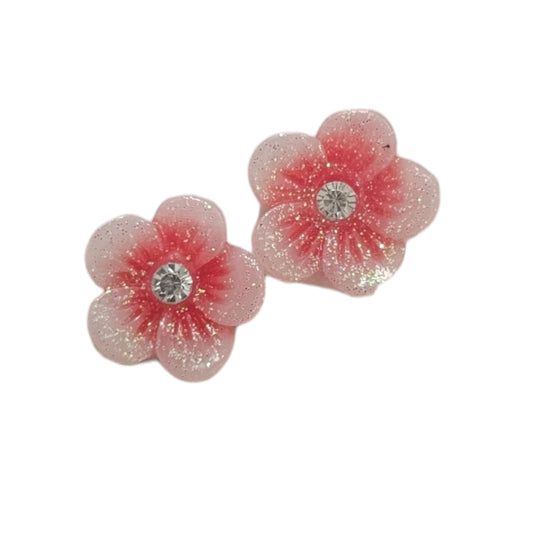 Flower Charms Red/White