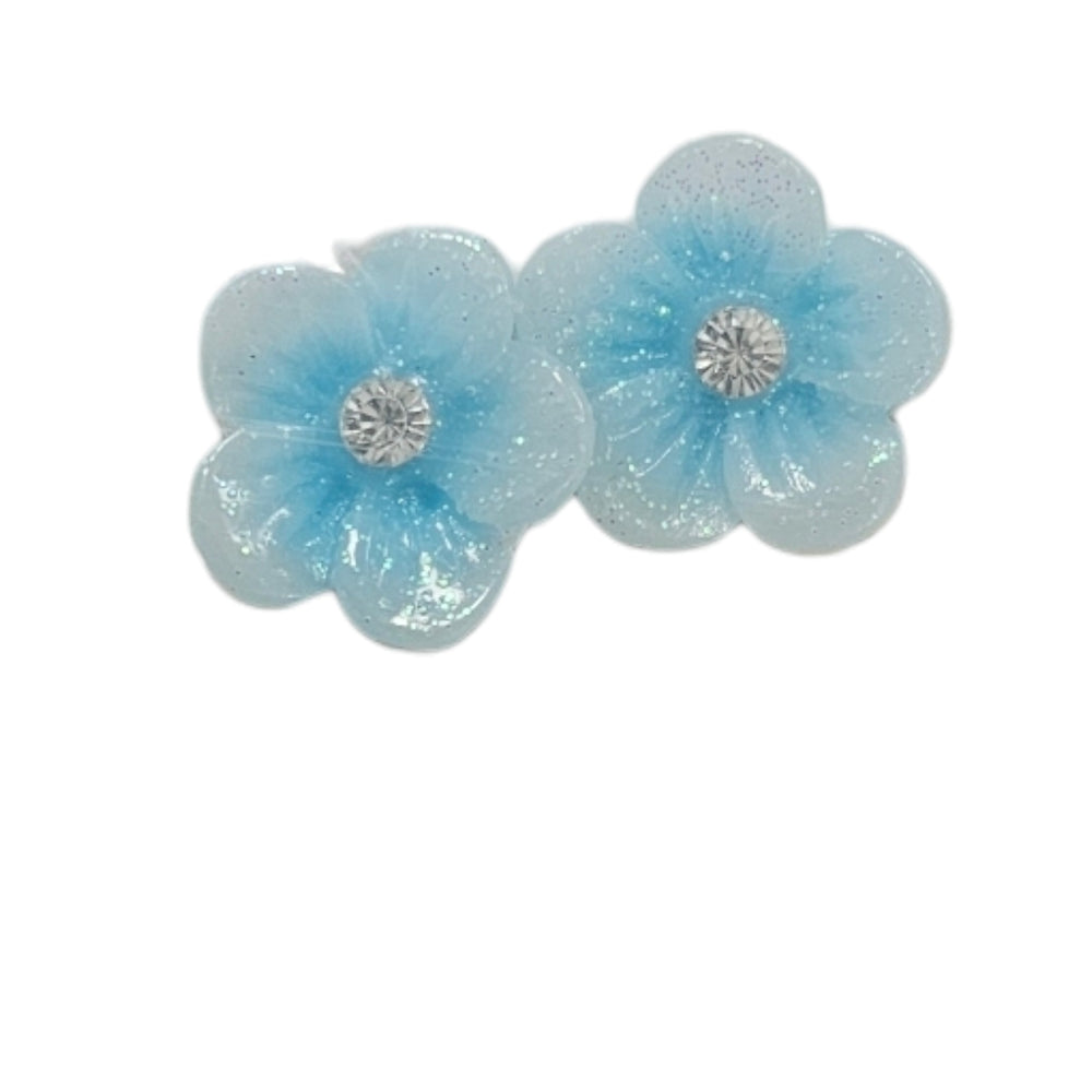 Flower charms Lt Blue