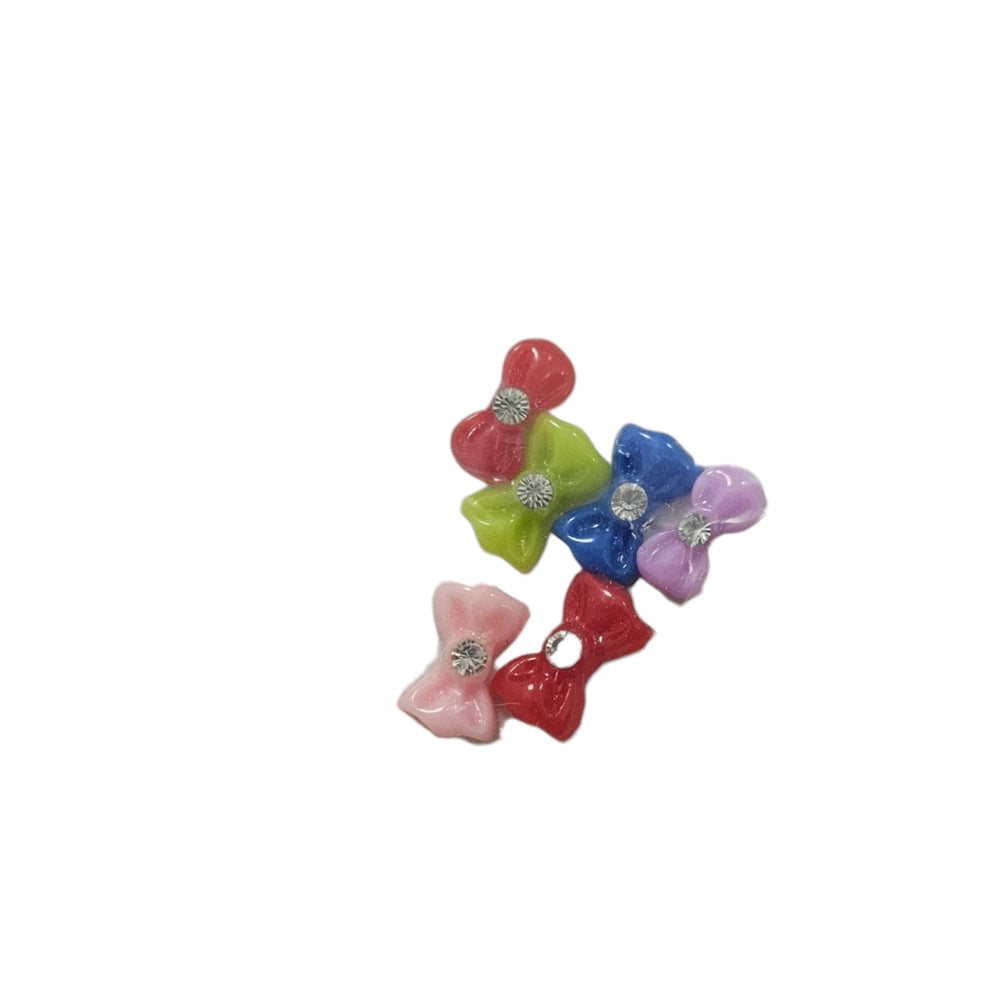 Multi Coloured Bow Charms 1 4pc