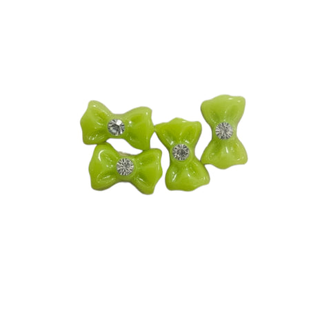 Green Bow Charms