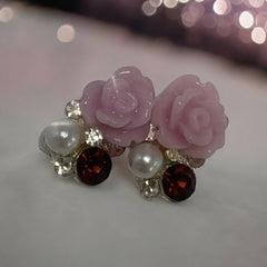 Lt Pink Rose w/ Diamond