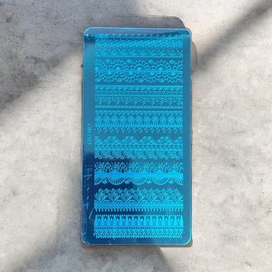 Lace Stamp Plate OM-D03