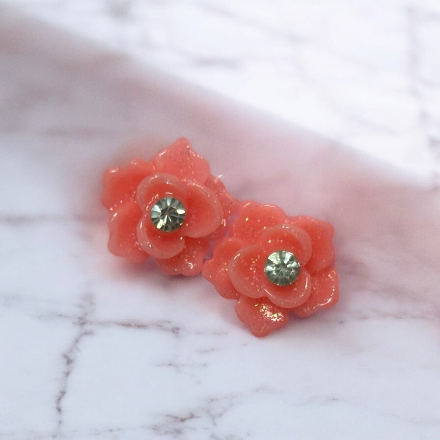 Flower Charms Coral