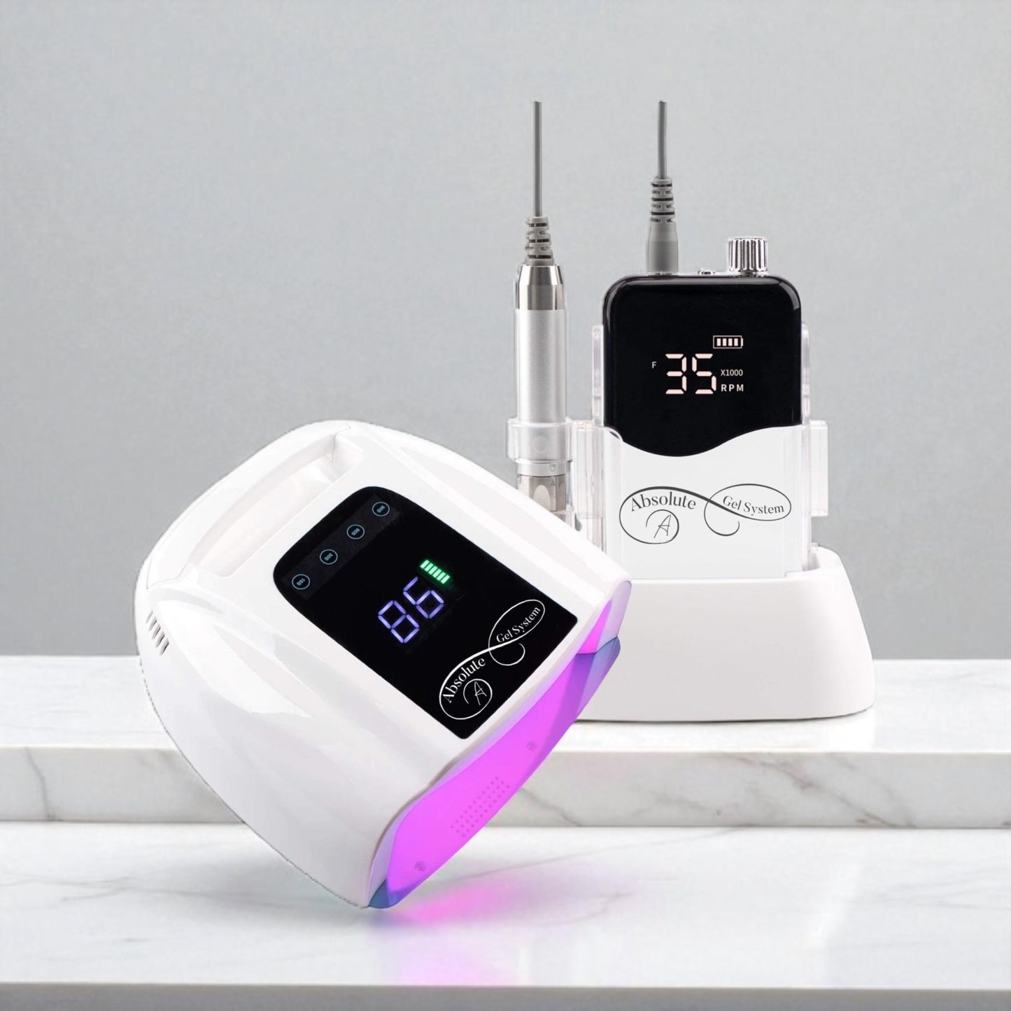 Absolute Pro E-File & 2 Lamp Bundle