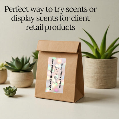 Scratch & Sniff for lotions & oil