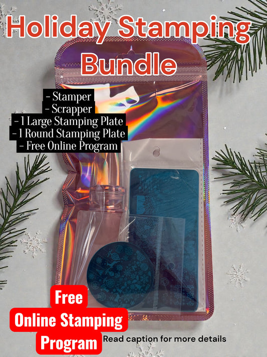 Holiday Stamping Bundle (Stamper, Scraper, 2 Plates & Online mini class)
