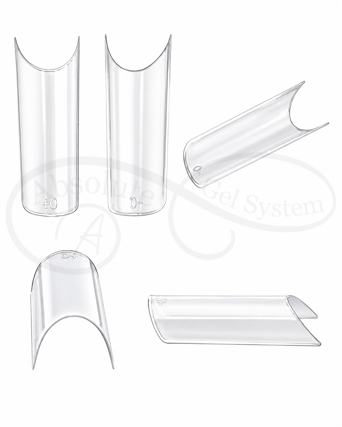 Absolute Square Plastic Nail Tips (500pk)