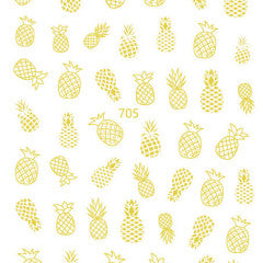 Pineapple stickers Gold 705