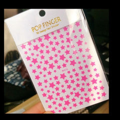 Pink Star stickers Me016