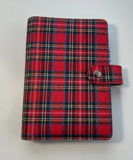 Large (14×9) – Stamping Plate Binder – Plaid Red