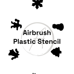 Plastic Stencil #10 (6 Designs, 1 Sheet)