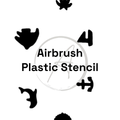 Plastic Stencil #12 (6 Designs, 1 Sheet)