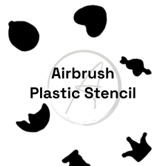 Plastic Stencil #7 (6 Designs, 1 Sheet) Love Crown